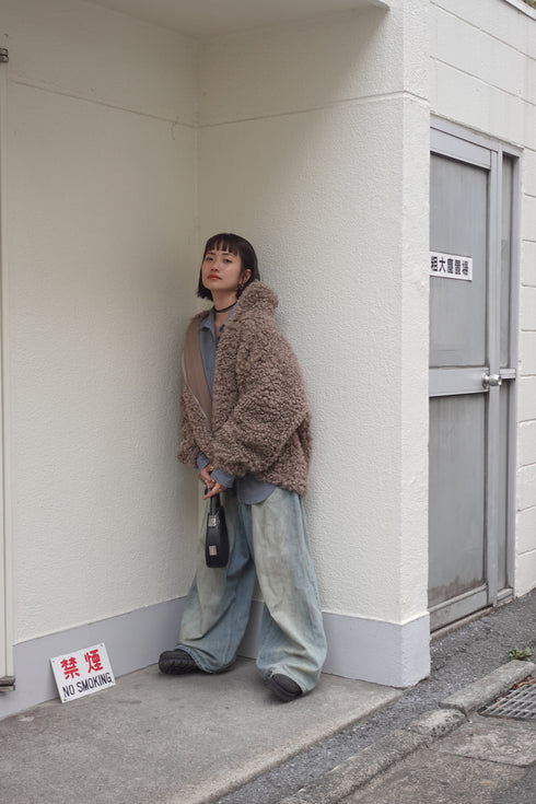 ボアボリュームブルゾン